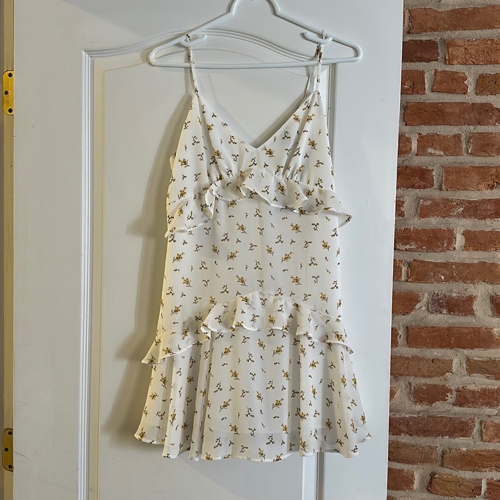 White Floral Desss